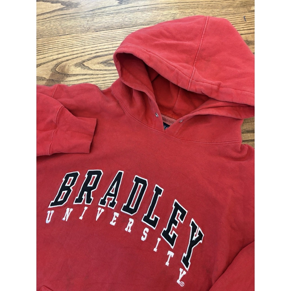 Vintage Y2K Steve & Barrys's Men's XL Bradley University Hoodie Sweatshirt